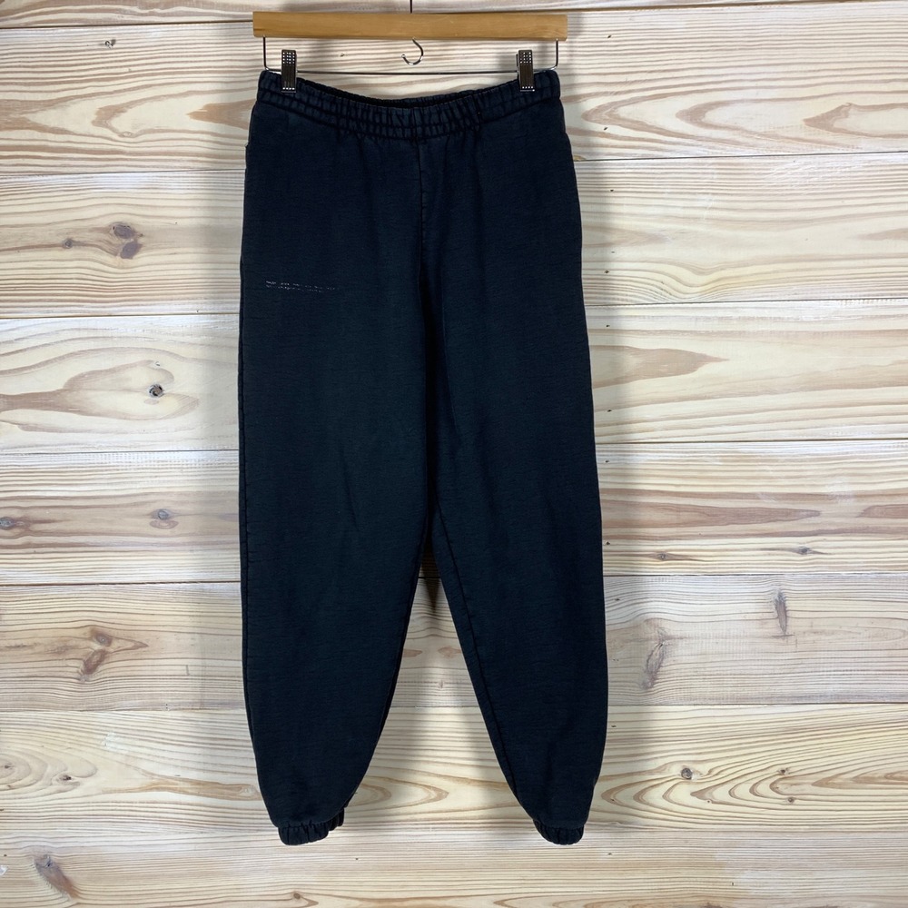Pangaia Sweatpants Men S Black Joggers Organic Recycled Cotton Fleece Loungewear